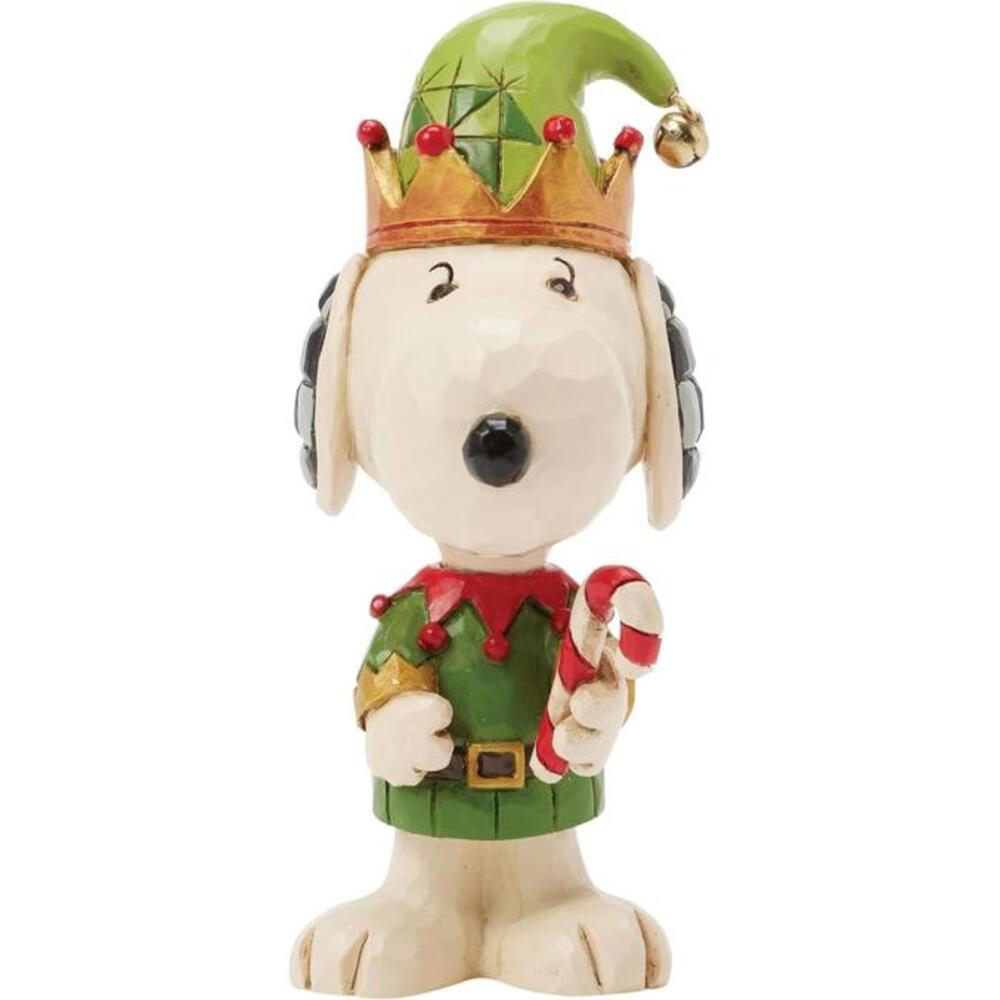 Enesco Peanuts by Jim Shore Snoopy Christmas Elf Miniature Figurine NEW NIB